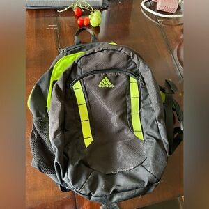 Adidas Green and Black Backpack
